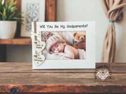 Will You Be My Godparents? Personalised Photo Frame Gift