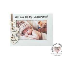 Will You Be My Godparents? Personalised Photo Frame Gift - thumbnail 3