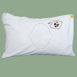 Football Dreams Pillowcase For Footie Fans From Twisted Twee's Celebrated Sports Fun Headcase Range - Personalisation Available - thumbnail 3