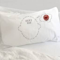 Football Dreams Pillowcase For Footie Fans From Twisted Twee's Celebrated Sports Fun Headcase Range - Personalisation Available - thumbnail 4