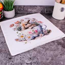 Floral Bunny Teacup Cushion - Home Accessories D??cor Gifts For Her