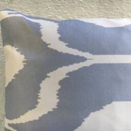 Silk Ikat Pillow Cover, Handwoven Decorative Cushion - 16x16 - thumbnail 2