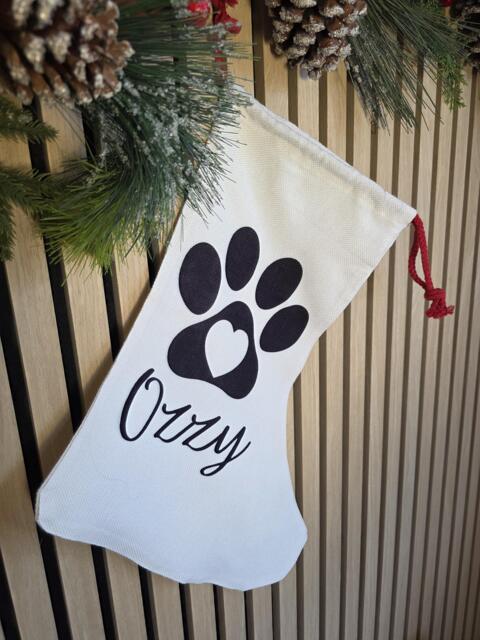 Deck The Paws Personalised Christmas Dog Stocking, Stockings, Gifts, Pet Pets Custom Stocking - image 1