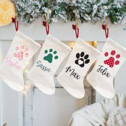 Deck The Paws Personalised Christmas Dog Stocking, Stockings, Gifts, Pet Pets Custom Stocking - thumbnail 2