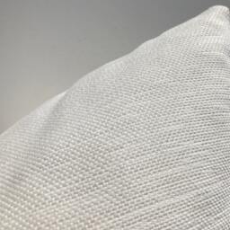 Textured White Pillow - Neutral Woven Throw Cover Modern Farmhouse Cushion - thumbnail 4