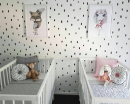 Watermelon Seeds - Vinyl Wall Decals Irregular Hand Drawn Polka Dot Stickers Gender Neutral Multi Colours Boy Girl Nursery Kids Room