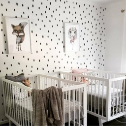 Watermelon Seeds - Vinyl Wall Decals Irregular Hand Drawn Polka Dot Stickers Gender Neutral Multi Colours Boy Girl Nursery Kids Room - thumbnail 2
