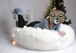 On Sale Sheepskin Beanbag White - Bean Bag Pouf Huge Furry