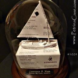 Sailboat Business Card Sculpture - Design 8930 -Any Theme, Profession Or Sport - thumbnail 4