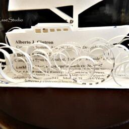 Sailboat Business Card Sculpture - Design 8930 -Any Theme, Profession Or Sport - thumbnail 2