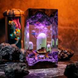 Adventure Time Treehouse Model Resin Lamp - Handmade Finn & Jake Night Light- Cartoon Inspired Desk Decor Unique Birthday Gift - thumbnail 3