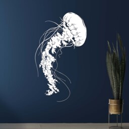 Jellyfish Wall Decal Under The Sea Nautical Decor Nm111 - thumbnail 2