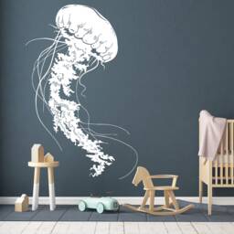 Jellyfish Wall Decal Under The Sea Nautical Decor Nm111 - thumbnail 1