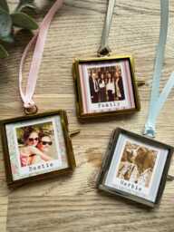 Mini Metal Rustic Vintage Style Photo Frame Print Elegant Gold Or Silver Keepsake - 5x5cm - thumbnail 1