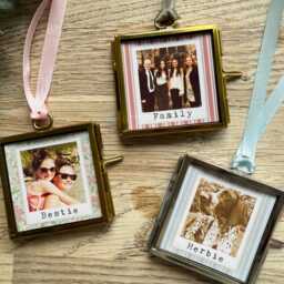 Mini Metal Rustic Vintage Style Photo Frame Print Elegant Gold Or Silver Keepsake - 5x5cm - thumbnail 3