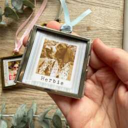 Mini Metal Rustic Vintage Style Photo Frame Print Elegant Gold Or Silver Keepsake - 5x5cm - thumbnail 2