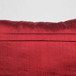 Red Dupioni Pure Silk Cushion Cover-12x12, 12x16, 12x20, 14x20, 14x24, 16x16, 18x18, 20x20, 22x22, 24x24 & 26x26 - thumbnail 4