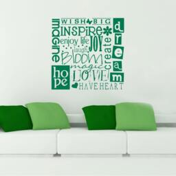 Wish Big Wall Decal Quote - Vinyl Text Words Stickers Art Custom Home Decor - thumbnail 2