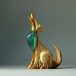 Wolf Sculpture - 27 - thumbnail 2