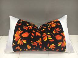 Handwoven Silk Ikat Pillow Cover, Modern Accent - 12x20