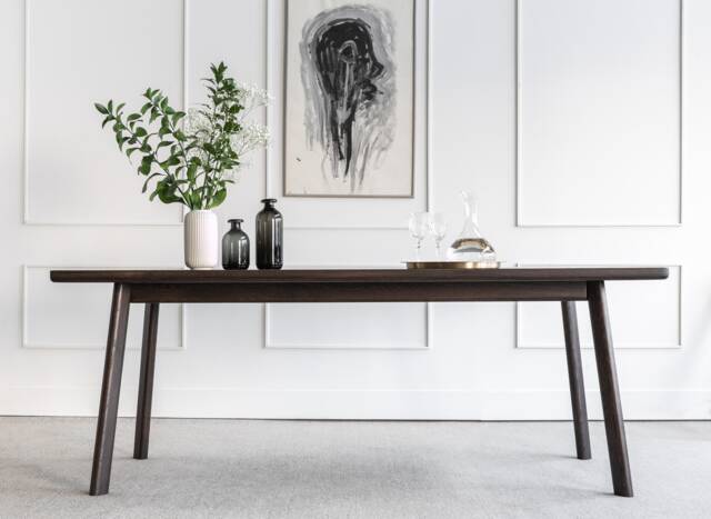 Scandi Dining Table, Modern Kitchen Wooden Room Table - image 1