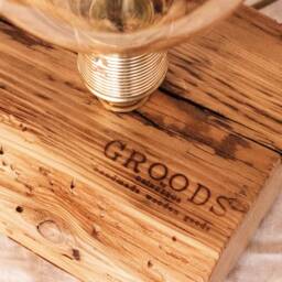 Reclaimed Wood Edison Table Lamp, Handmade Antique Wood Decor - thumbnail 3