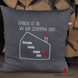Pillow 40x40, Family Pillow, Personalized, Home - thumbnail 2