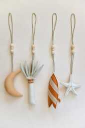 Rust & Sage Surf Baby Gym Toys Coastal Ocean Theme - thumbnail 1