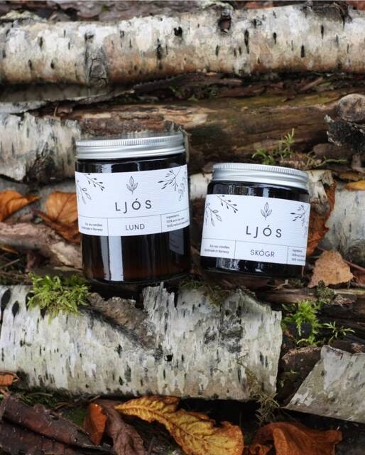 160G + 100G - Bundle Of Two Natural Soy Wax Candles Scented With Essential Oils Handmade in Norway - image 1