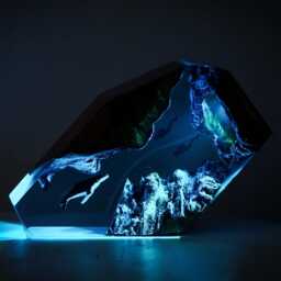 Exclusive Divers & Whale Ocean Lamp - Handmade Marine Depth Resin Undersea Diorama & Unique Gift For Nature Lovers - thumbnail 3