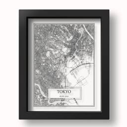Transparent Tokyo City Map Detailed Wall Art Print Poster Gift Decor Japan - thumbnail 3