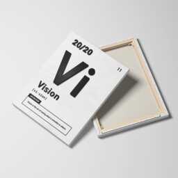 Vision Periodic Elements Definition Motivational Inspirational, Framed Canvas Wall Art Poster Print, Home Office & Room Decor, Gift Idea - thumbnail 2