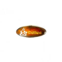 "Natural Teak Wood Carving Coffee Sign Wall Hnging Decor Plaque Hand Carved Handmade Custom Signs Perfect For Coffee Shop/Gift 16.5""x6.5"