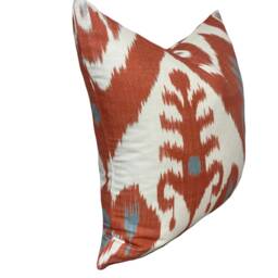 Thibaut Indies Ikat Coral Cushion Cover Pillow Double Sided - thumbnail 3