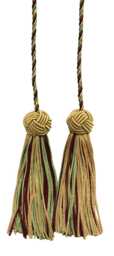 "D??copro Double Tassel Curtain & Drapery Tieback/Holdback, 3 3/4"" - 9.5cm, 27"