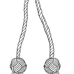 "D??copro Double Tassel Curtain & Drapery Tieback/Holdback, 3 3/4"" - 9.5cm, 27" - thumbnail 2