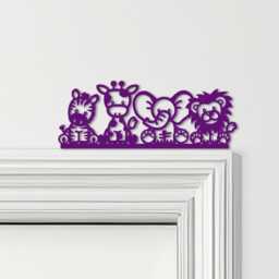 Door Topper Safari Animals Kids Room Decor Various Colours Decorative Sign - Novelty Wall Decor, Frame Art, Art - thumbnail 4