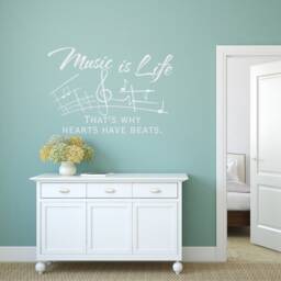 Music Is Life Wall Decal - Lover Gift P106 - thumbnail 2