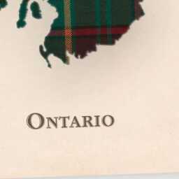 Clan Ontario Scottish Tartan Map - Of Scotland Family Wall Decor, Ready To Hang - thumbnail 4
