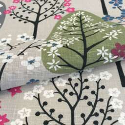 Pillow Cover Linen Natural Pink Green Black Trees Flowers Herbs Botanical Decorative Pillow For Throw Pillows Floor Cushions Accent Pillows - thumbnail 3