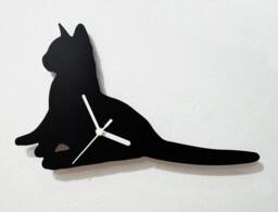 Cat Looking Silhouette - Wall Clock - thumbnail 1