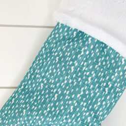 Turquoise Christmas, Beach Stocking, Personalized, Sand Dollar, Holiday, Coastal Blue, Treasure, Seashell Decor 681, 682 683 684 685 922 973 - thumbnail 4