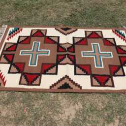 4x6 Handwoven Wool Navajo Rug Southwestern Pattern Native American Style Wall Hanging Farmhouse Or Office Decor Mexican , Made To Order - thumbnail 2
