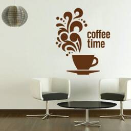 Coffee Wall Decal Cup Vinyl Sticker 1708 - thumbnail 1