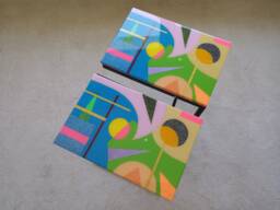 Handmade C Shape Resin Coffee Table, Abstract Boho Side Table