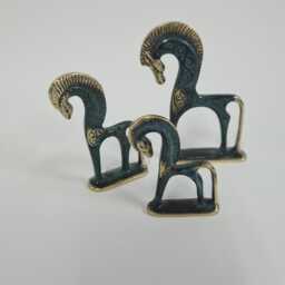Ancient Greek Horse Statue - Handmade Bronze Sculpture Mythology Decor Museum Replica Art Gift Home Office - thumbnail 4