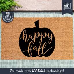 Happy Fall - Welcome Mat American Slang Door Seasonal Gift Decor