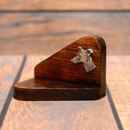 Whippet - Wooden Candlestick With Dog, Souvenir, Decoration, Limited Edition, Collection - thumbnail 2