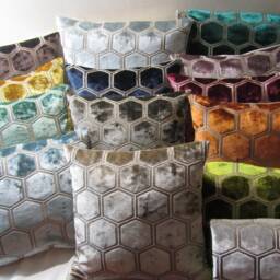 Designers Guild Fabric Manipur Damson Cushion Cover/Pillow Cover - thumbnail 3
