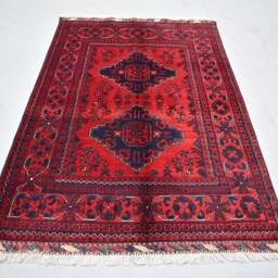 4.11x3.4 Bukhara Rug Turkmen Afghan Wool Rug, Natural Dyes - thumbnail 3